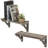 Abedin 2 Piece Fir Bracket Shelf