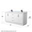 Icon 72" Double Bathroom Vanity Set-2008034139-2008034143-1956133000