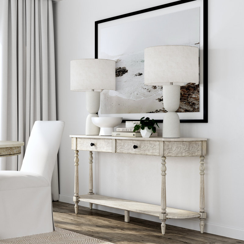 Aberdale 65'' Genuine Marble Console Table