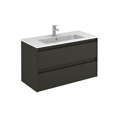 Ensemble de meuble-lavabo simple mural 40 po Ambra