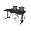 Table de formation Neyamiah Cain T-Base et 2 chaises gigognes Cadence-32554023-32554017