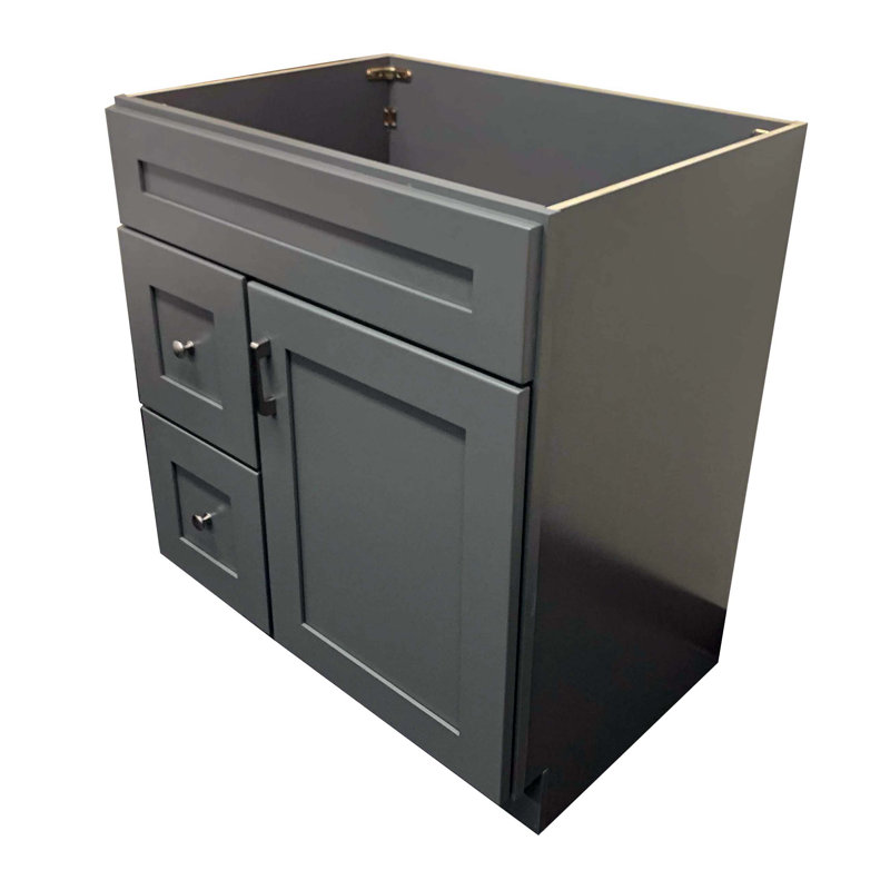 Base de meuble-lavabo simple 30 po seulement en gris