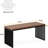 78.74 Inches Double Computer Desk For 2 Person – Extra Long Industrial Workstation With Heavy Duty Metal Frame, Large Dual Study Table For Home Office, Brown And Black Finish-1319412717