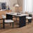 Paleo-style Rock Plate Simple Dining Table.-105625789