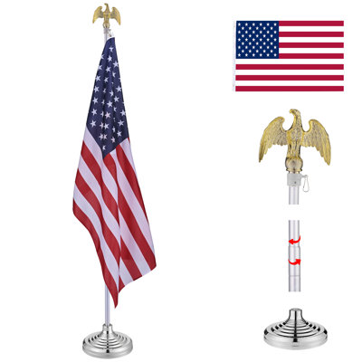 Ensemble de drapeaux en polyester 60 x 36 po Demetrice