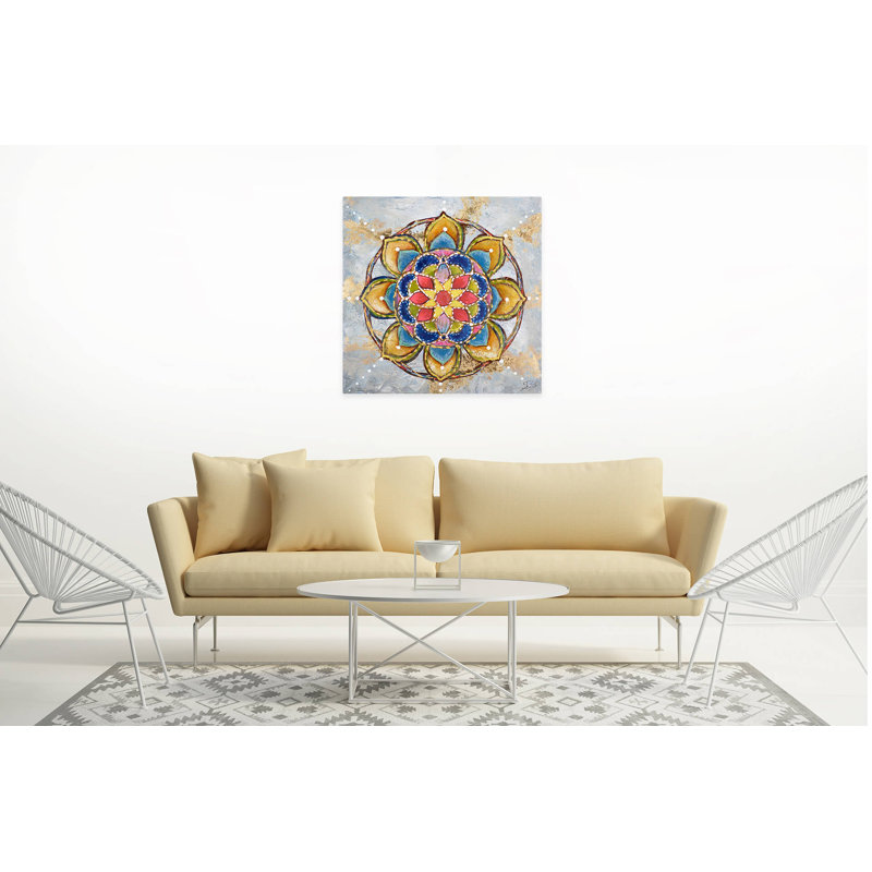 Acrylbild Mandala Love