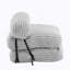 Fauteuil à billes d'intérieur pliable, gris clair