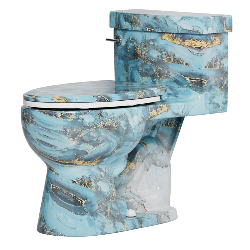 Toilette monobloc Oceanic Blue Gold
