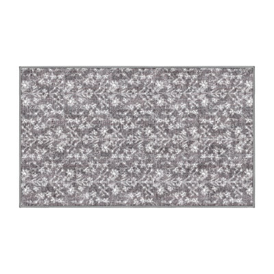 Ameswood Washable Floral Indoor Rug