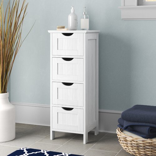 Three Posts™ Gassett Freestanding Bathroom Cabinet & Reviews | Wayfair