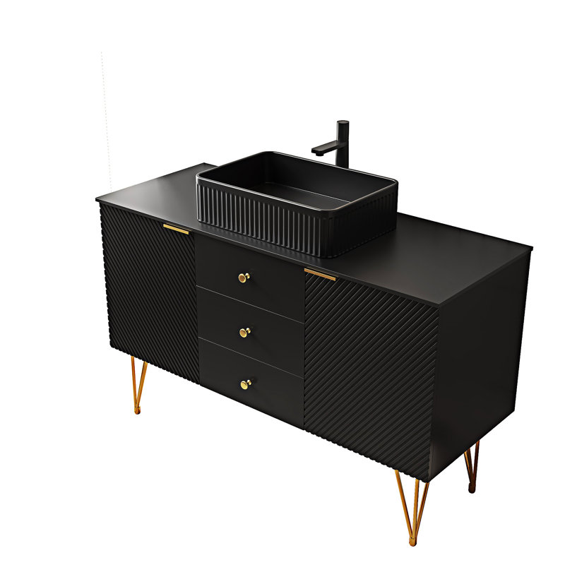 Meuble-lavabo autoportant avec lavabo