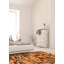 Tapis de bois one-of-kind à la main noué la new age anatolian orange/vert/bleu 4 pi 1 po x 6'1" laine