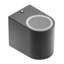 Hewie Black Outdoor Flush Mount