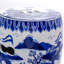 Tabouret tambour Blue Garden Landscape