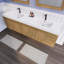 Ensemble de meuble-lavabo mural double 84 po Batoul Spring-71270893
