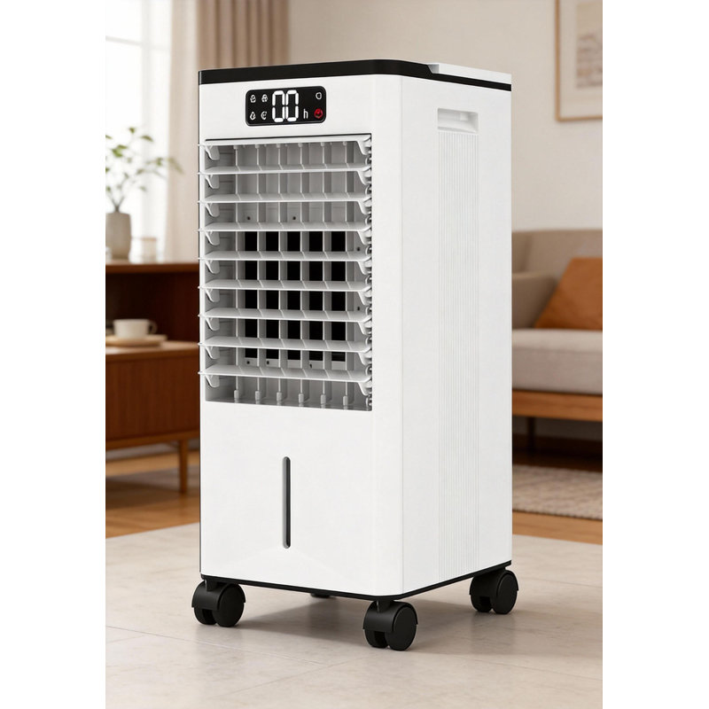 Refroidisseur d'air par évaporation 1,84 gal, 3 vitesses et 3 modes, avec sacs de glace