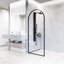 Arden 34" W x 78" H Fixed Framed Shower Screen with 3/8" Clear Glass-552176870