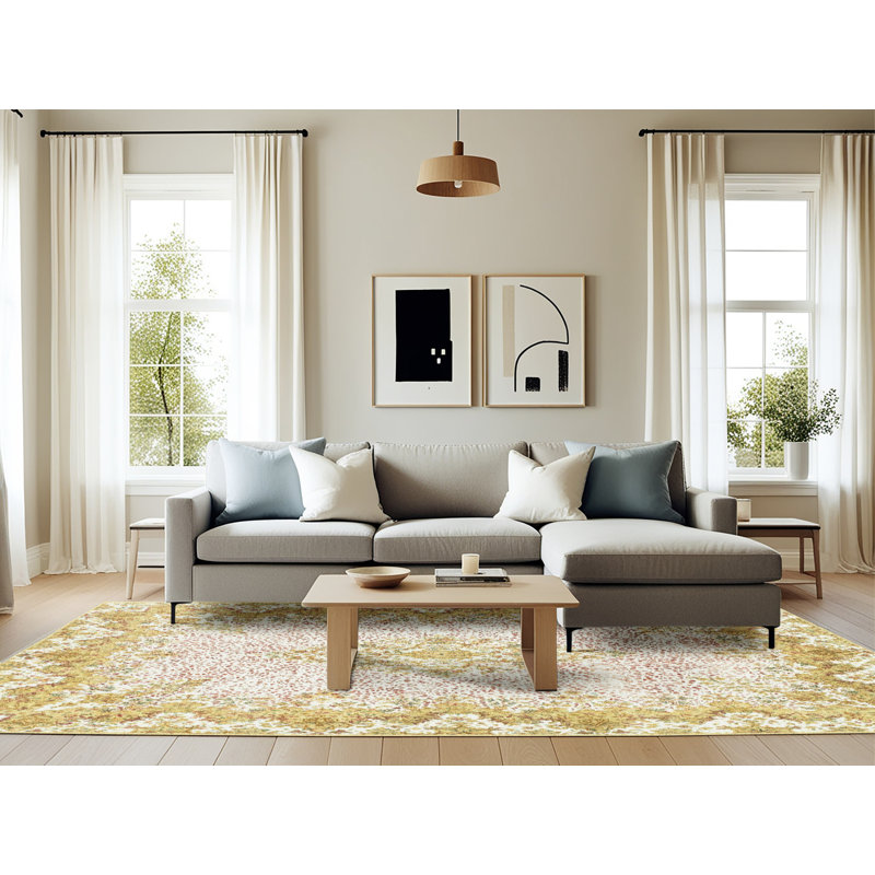 Abstract Indoor Rug, Rectangle 6' x 9'