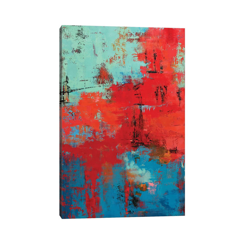 «Abstract IX» par Olena Bogatska, reproduction d'art sur toile tendue, H 26 po x l 18 po x 1,5 po