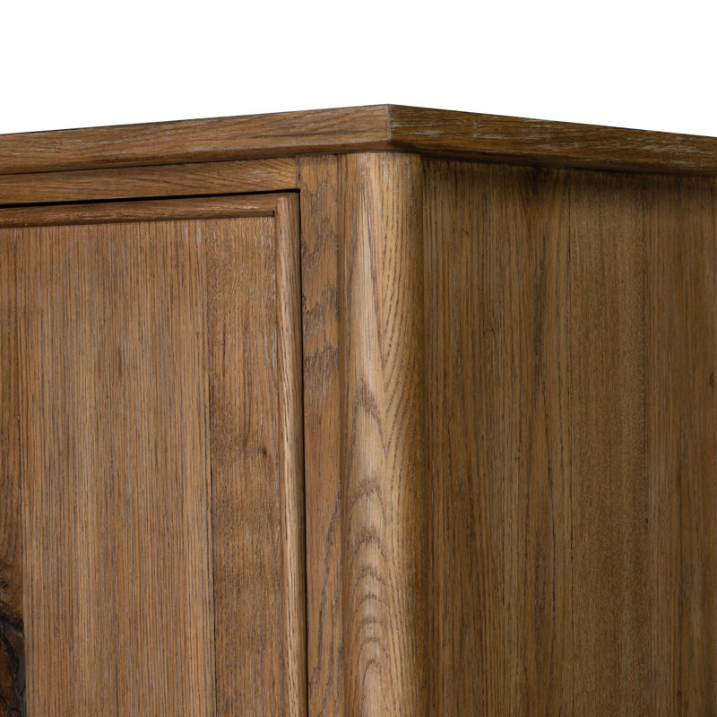 Bari Wide Cabinet, Weathered Oak