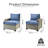 Outdoor Patio Sofa Wicker Modular Sectional Set With Cushions-1902167637