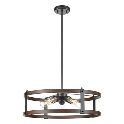 Aplington 5 - Light Dimmable Drum Chandelier