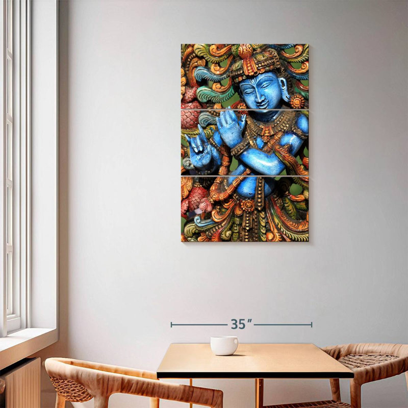 Lord Krishna, 57" H x 36" W