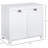 White Tilt-Out Bathroom Cabinet From - Laundry Sorter Ample Storage For Towels & Accessories , To Water Spills Toppling 30"X15.92"X27.5 Cabinet, Tilt Out Hamper Plentiful Waterproof 30" W X 15.92" D