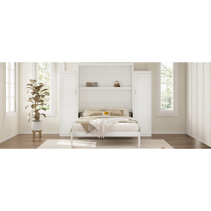Armoire avec armoires Murphy, Grand, Noyer