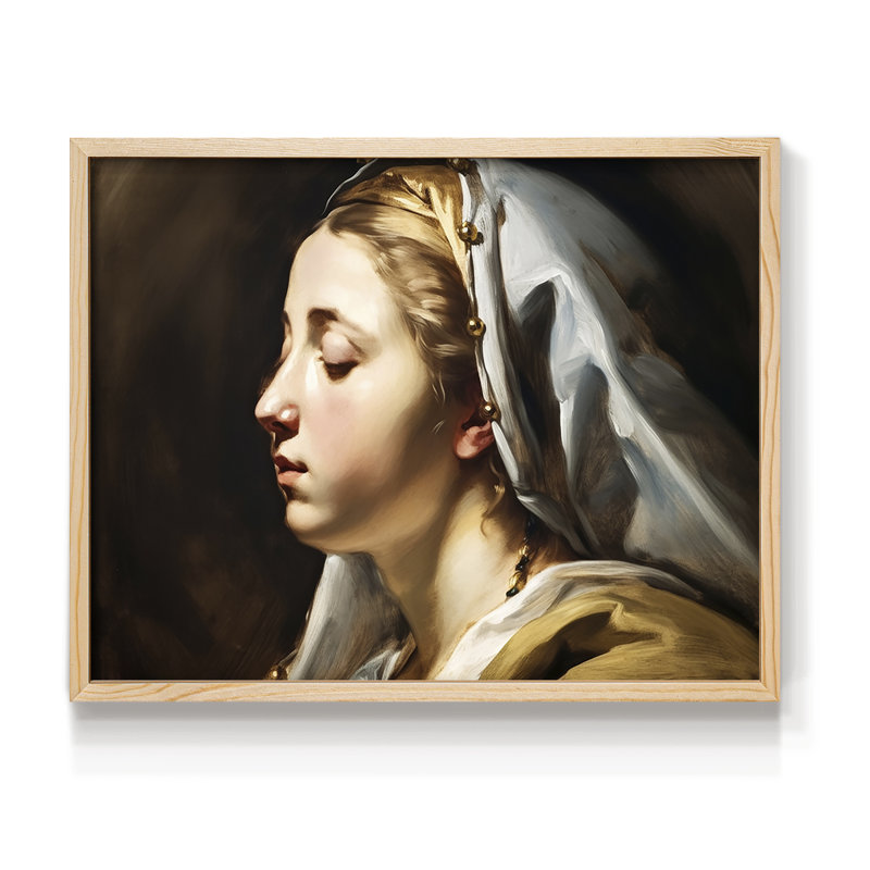 Série religieuse - Impression encadrée - Restickable, 8" H x 10" W, Naturel