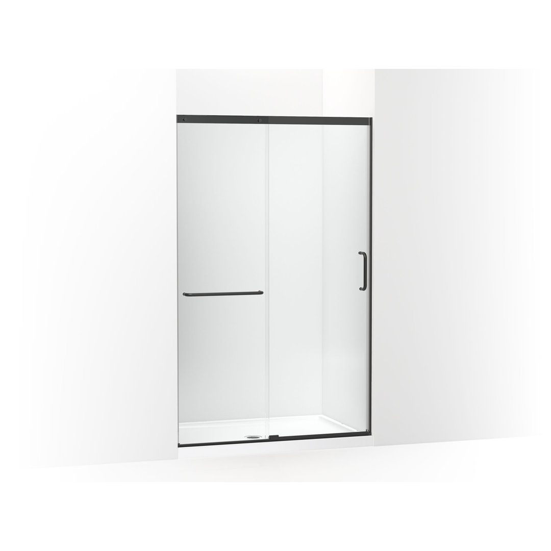 Elate Tall Sliding Shower Door, 75-1/2-In H X 44-1/4 - 47-5/8-In W, With Heavy 5/16-In Thick Crystal Clear Glass Kohler 