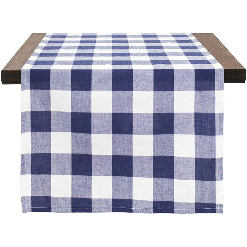 Chemin de table Blue Country Buffalo, 54 po x 16 po, Bleu marine