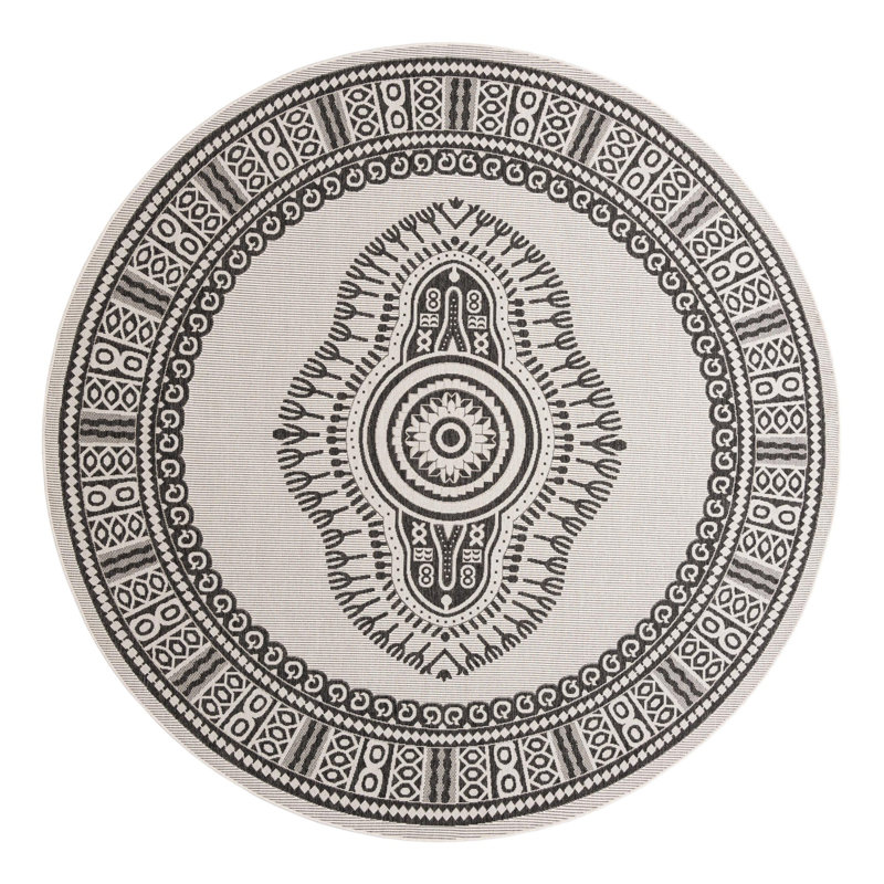 Oriental Indoor / Outdoor Rug, Round 10'