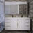 59.13'' Double Bathroom Vanity with Acrylic Top