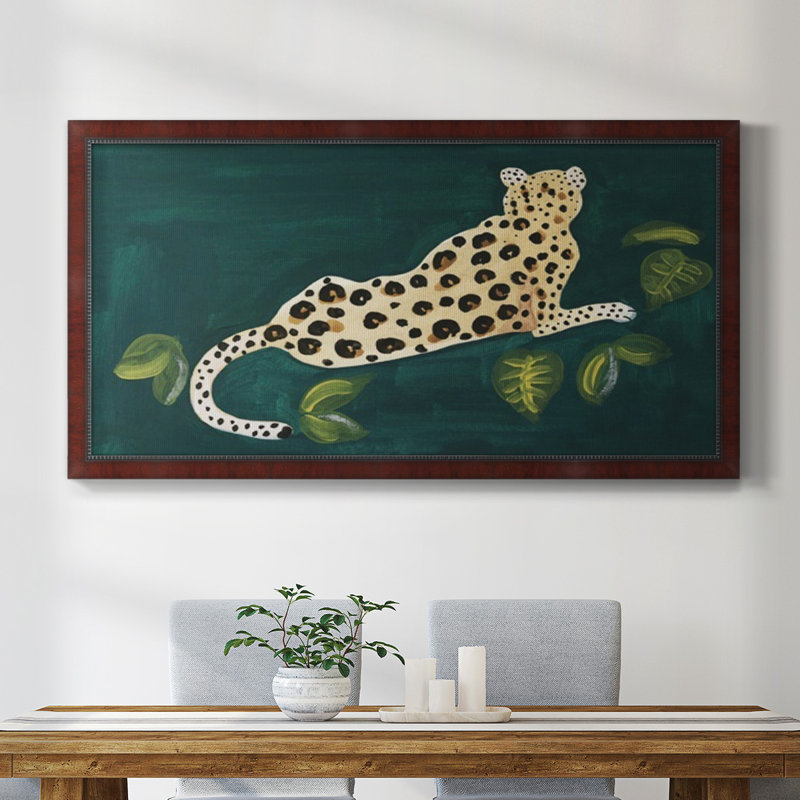 Lethargic Leopard I - reproduction de photo sur toile, H 25 po x l 45 po x P 1 po