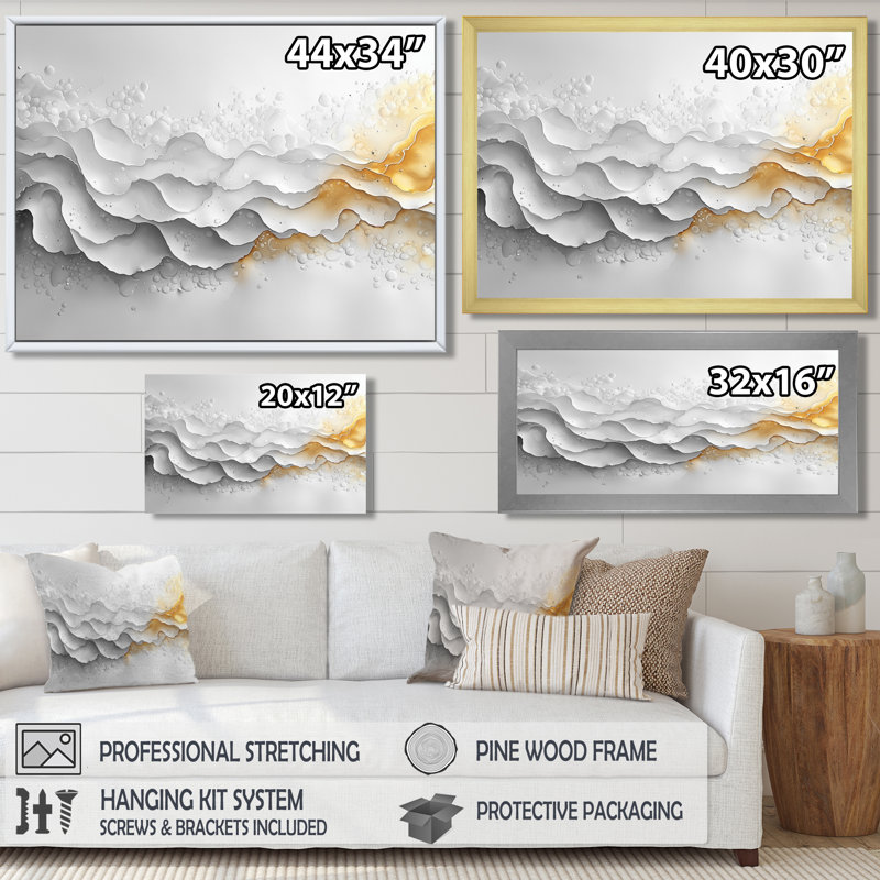 Art mural sur toile Nyrie, Cadre simple, Noir, noir, noir, noir, H 24 po x l 32 po