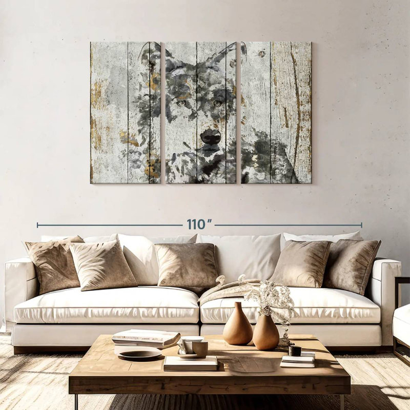 Wolf Gaze, 48" H x 74" W
