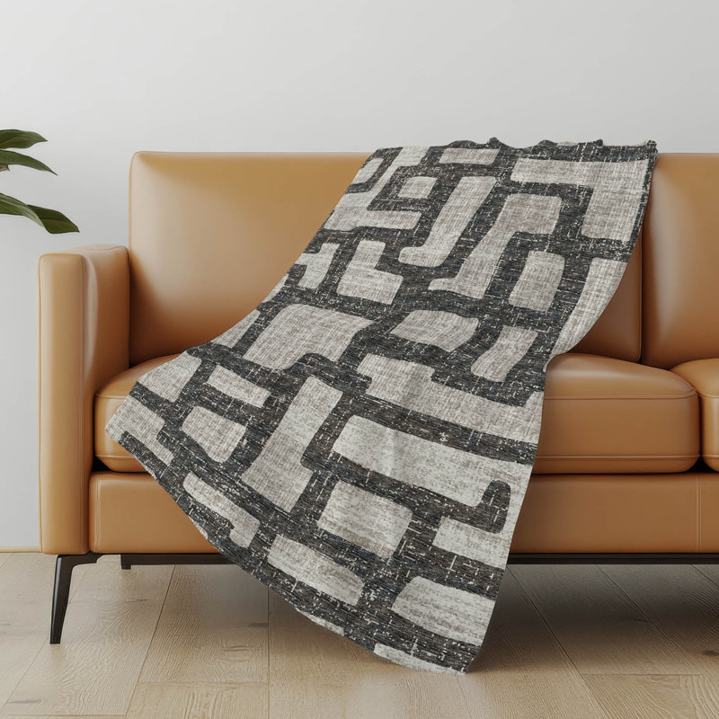 Jeté en sherpa Addison, Gris