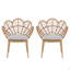 Chaise d'extérieur en osier, ensemble de 2