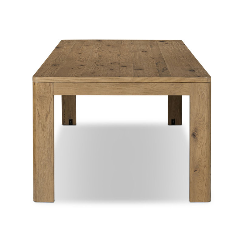 Noeline Dining Table, Resawn Worn/Brushed Brass