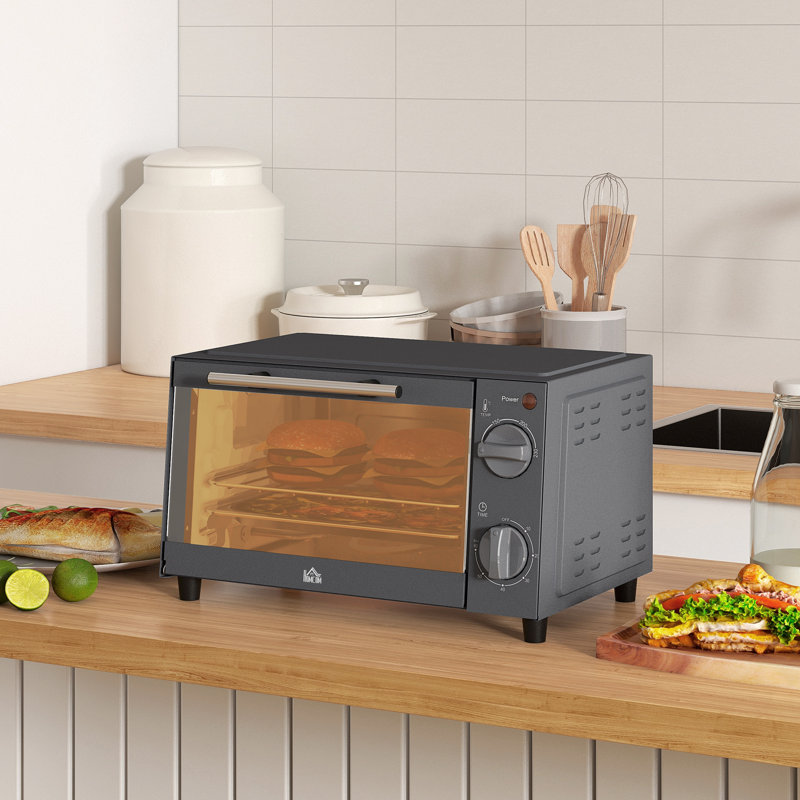 HOMCOM Toaster Oven, Grey