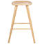 Set of 2 Bar Stools Light Brown
