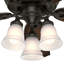 Ventilateur de plafond 54 pales à 5 pales avec télécommande et éclairage DEL 54 po Promenade-37968347