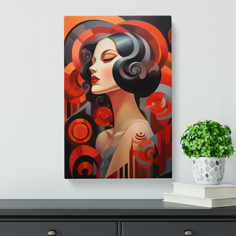 Deco Woman Contemporary - Print, 50cm H x 35cm W x 3cm D