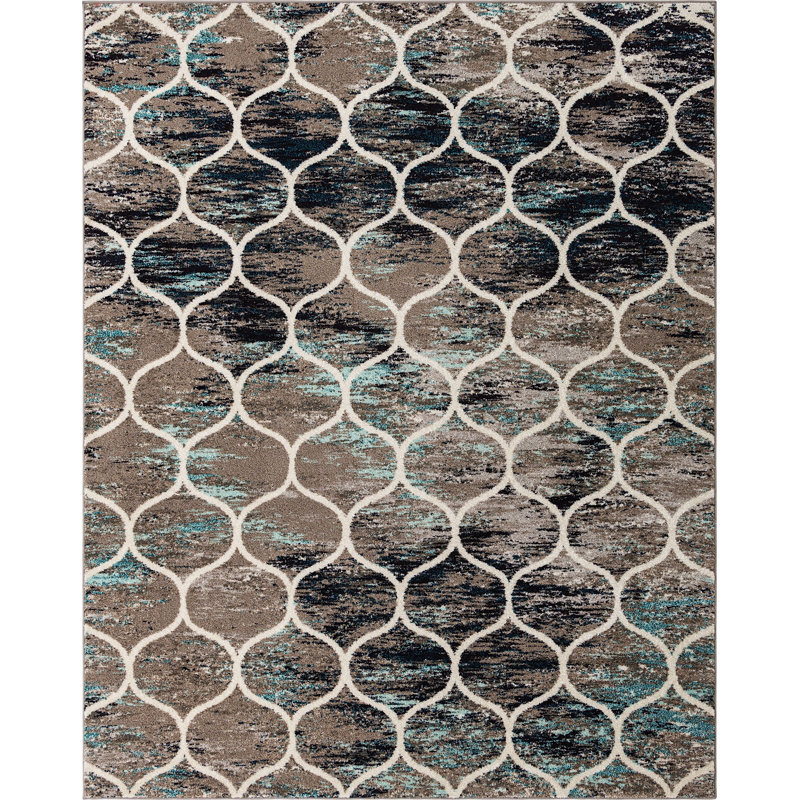 Geometric Indoor Rug, Rectangle 8' x 10'