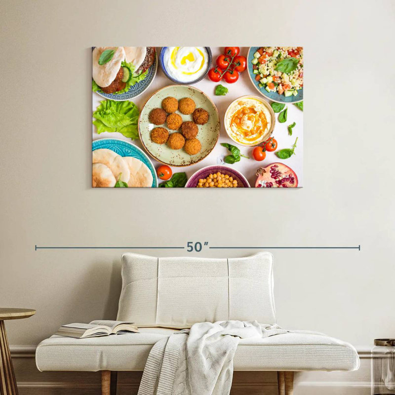 Yarlin Middle Eastern Dishes, 26" H x 39" W