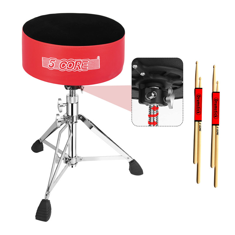 Fauteuil de tambour 5 po, Rouge