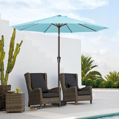 Outdoor 9 Ft Patio Market Umbrella with Tilt & Crank