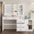 Makeup Vanity with Lights, USB & Power Outlet and Drawer Cabinet-1690479172