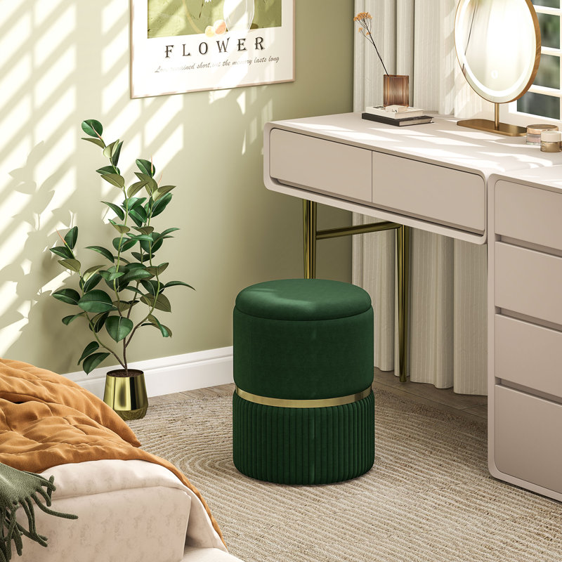 Aireonna Accent Stool, Green
